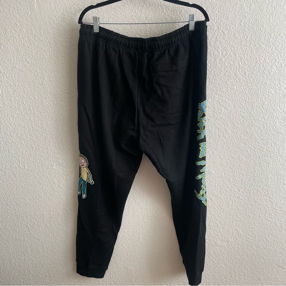 NWT Rick & Morty Sweatpants Graphic Print Joggers Adult Swim - Picture 5 of 5